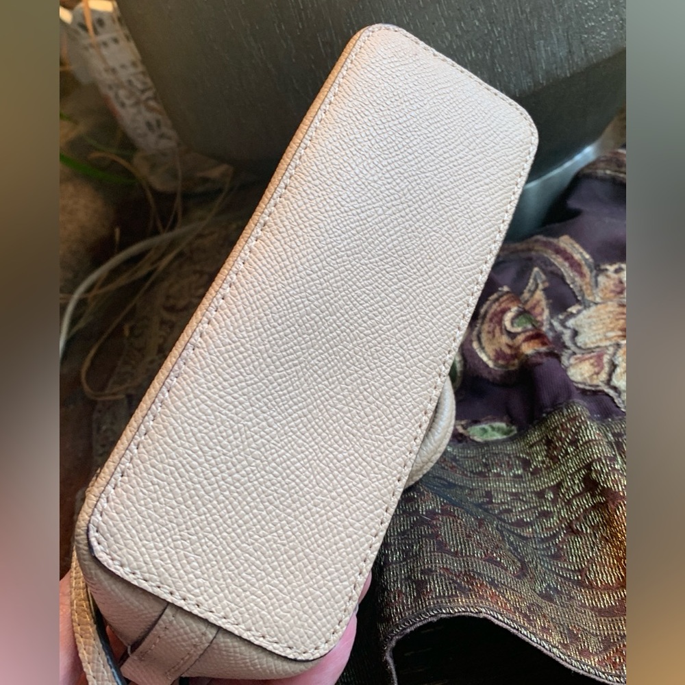 Authentic COACH Leather/glitter stars small zip top satchel/Crossbody - Picture 12 of 16